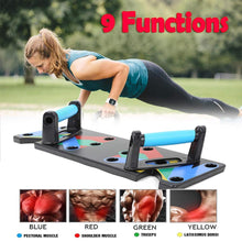 Load image into Gallery viewer, 9 in 1 Push Up Rack Board Men Women Comprehensive Fitness Exercise Equipment