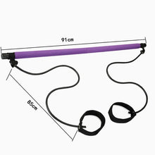 Load image into Gallery viewer, Pilates Bar Stick with Resistance Band